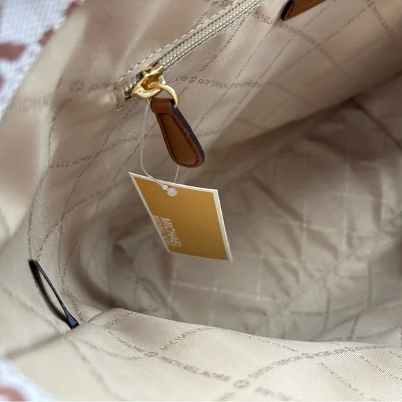 Michael Kors Vincent Large Logo Jacquard Tote Bag with Card Case NWT - Picture 14 of 15